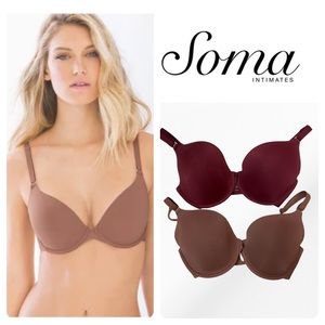 Two Soma Memorable Full Coverage Bras